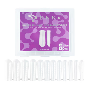DNKa' Верхні форми Top Nail Forms Square,120pcs 53654 фото