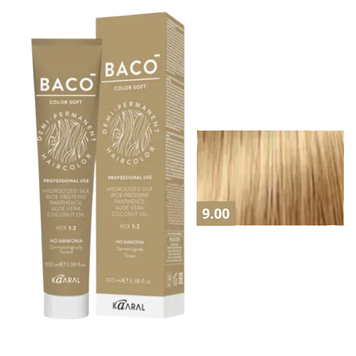 KAARAL BACO COLOR COLLECTION аміачна фарба №9.00 100 мл дуже світлий блондин інтенсивний 62042 фото