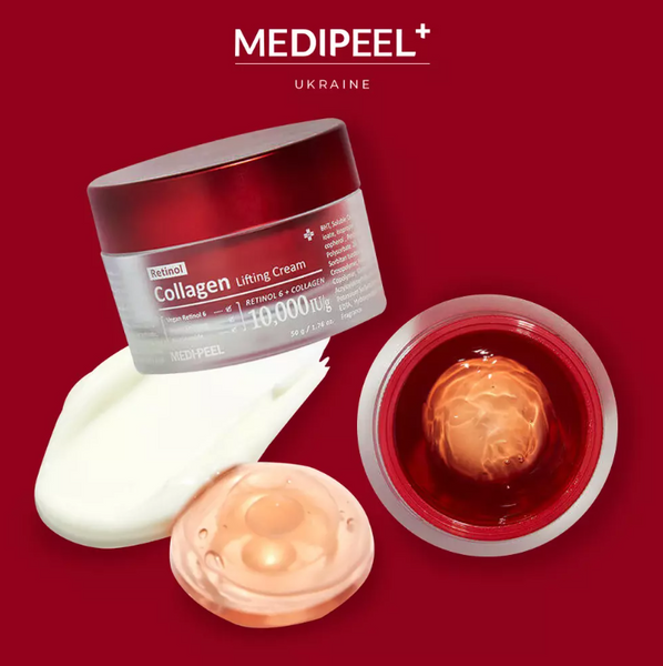 MEDIPEEL Подвійний ліфтинг-крем для обличчя із ретинолом і колагеном Retinol Collagen Lifting Cream, 50 мл 113830 фото