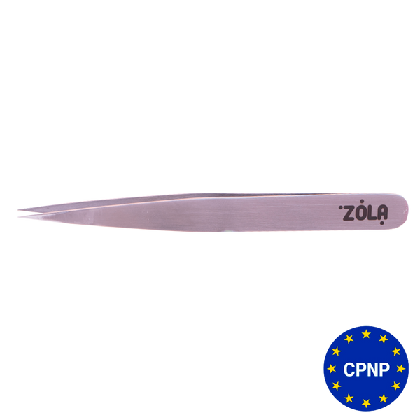 ZOLA Пінцет професійний для брів Silver (точковий) 114804 фото