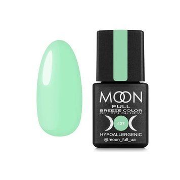 Moon - Гель-лак "Breeze" [437 - зелена мята емаль ] (8 мл) 51365 фото