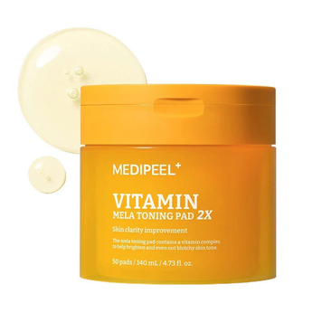 MEDIPEEL Пілінг-пади тонізуючі вітамінні Vitamin Mela Toning Pad 2X 140 мл, 50 шт 105998 фото