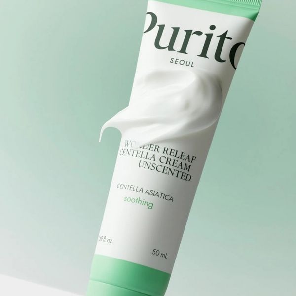 PURITO SEOUL Крем відновлювальний з центеллою без ефірних олій Wonder Releaf Centella Cream Unscented, 50 мл 7119 фото