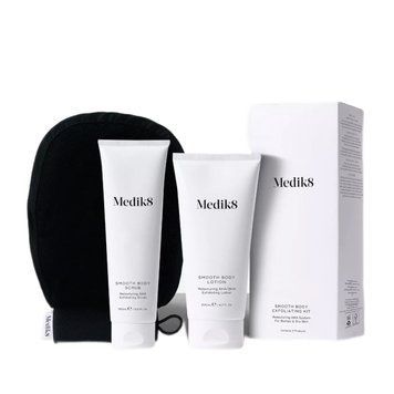 Medik8 Smooth Body Exfoliating Kit - набір для ексфоліації тіла (Скраб Smooth Body Scrub 150 мл; Лосьйон Smooth Body Lotion 200 мл; Рукавиця Smooth Body Mit) 2366 фото