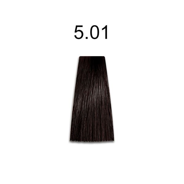 KAARAL BACO COLOR COLLECTION аміачна фарба №5.01 100 мл натуральний світло каштановий попелястий 62089 фото
