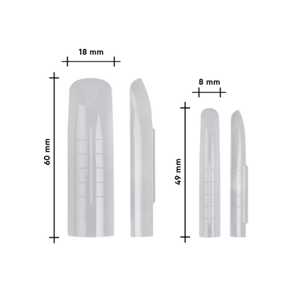 Nails Molekula Подвійні форми квадрат Сендвіч Sandwich Dual Forms Square, 70 шт 115456 фото
