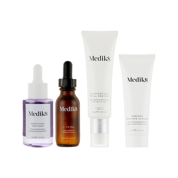Medik8 The CSA Bakuchiol Edition (Surface Radiance Cleanse 40 мл, C-Tetra 50 мл, Advanced Day Total Protect 50мл, Bakuchiol Peptides 30 мл) 2389 фото
