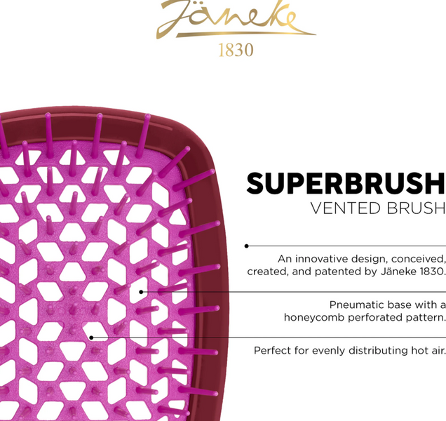 JANEKE Superbrush Щітка для волосся, вишнева 115295 фото