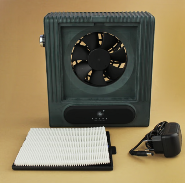 BUCOS CYCLONE V1 Витяжка для манікюру з НЕРА фільтром на 100W Темно-зелена 26778 фото