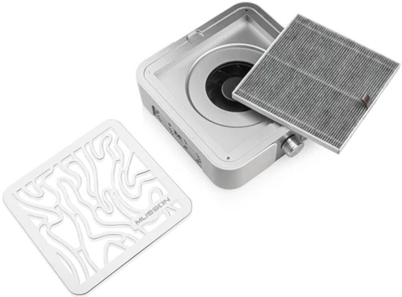 MUSSON X2 SILVER Витяжка на 72 вт. для манікюру та педикюру 73339 фото