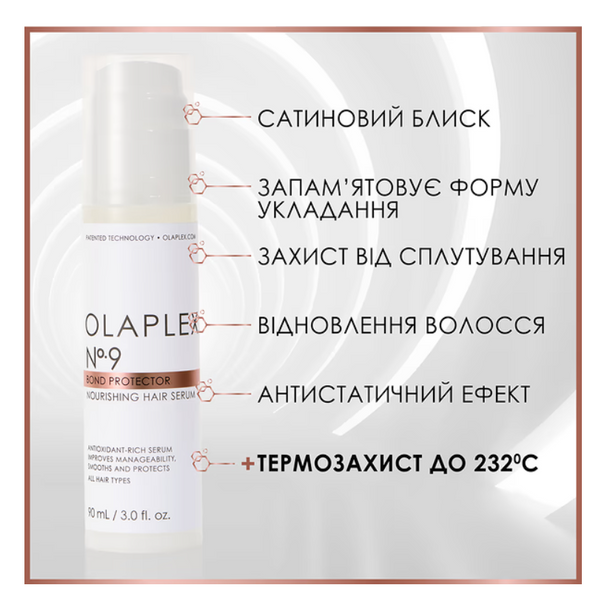 OLAPLEX №9 Незмивна живильна сироватка "Розкіш волосся" Bond Protector Nourishing Hair Serum, 90 мл 110029 фото
