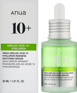 ANUA Сироватка з азелаїновою та гіалуроновою кислотами Azelaic Acid 10 Hyaluron Redness Soothing Serum, 30 мл 113027 фото