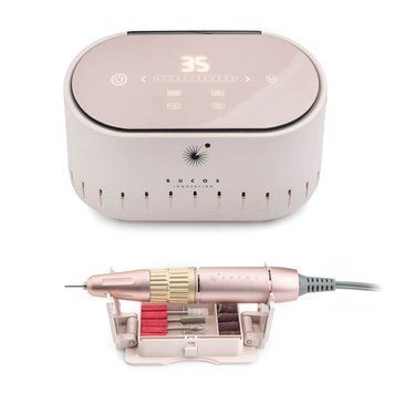 BUCOS Nail Drill X3 PRO POWDERY (65W/35000 об.) Фрезер для манікюру + український посібник 26831 фото