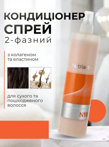 Erayba N18 Collastin 2-Phase Conditioner Двофазний спрей-кондиціонер із колагеном та еластином 200 мл 9222 фото