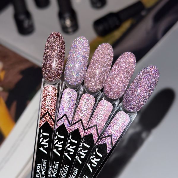 ART Гель-лак світловідбивний Flash Gel Polish №FG012, 6 мл 20318 фото