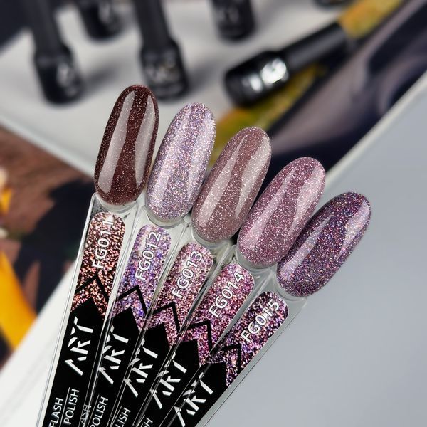 ART Гель-лак світловідбивний Flash Gel Polish №FG012, 6 мл 20318 фото