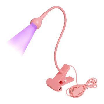 Лампа для полімеризації Clip-on UV/LED на прищіпці USB PINK 67647 фото