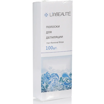 LILLY BEAUTE Смужки для депіляції білі 100 шт 103186 фото