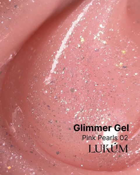 LUKUM Glimmer Gel Pink Pearls 02, 15 ml 111536 фото
