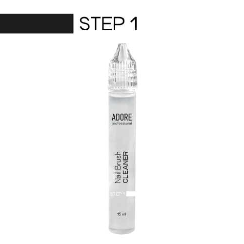 ADORE система догляду за манікюрними пензлями Nail Brush Care System 2*15ml 37396 фото