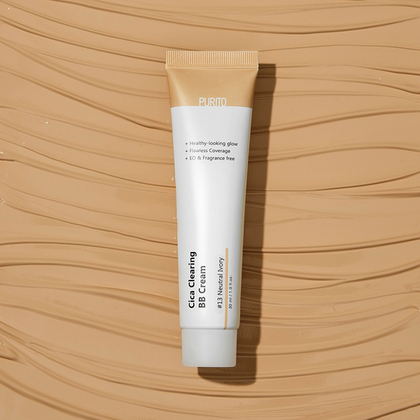 PURITO Cica Clearing BB Cream #13 Neutral Ivory 30 ml BB-крем для чутливої шкіри з центелою #13 нейтральний підтон (СТАРА ВЕРСІЯ) 7142 фото