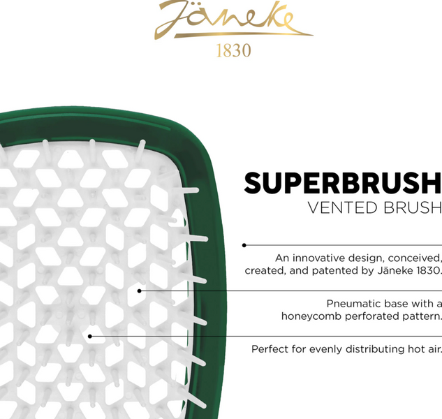 JANEKE Superbrush Щітка для волосся, смарагдова 115292 фото