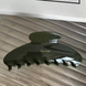 Зажим для волосся зелений Barrette 73010 фото 1