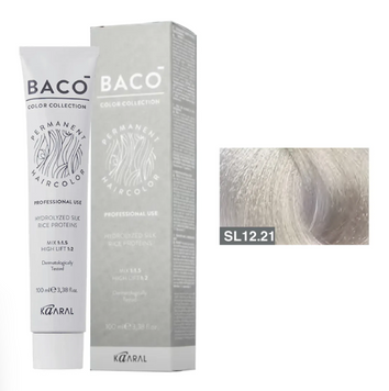 KAARAL BACO COLOR COLLECTION безаміачна фарба №SL12.21 100 мл блондин фіолетово-попелястий 62028 фото