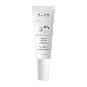 BABE HEALTHY AGING Сонцезахисний флюїд з ANTI-AGE ефектом SPF 50 з коллагеном і пептидами, 40 мл 112470 фото