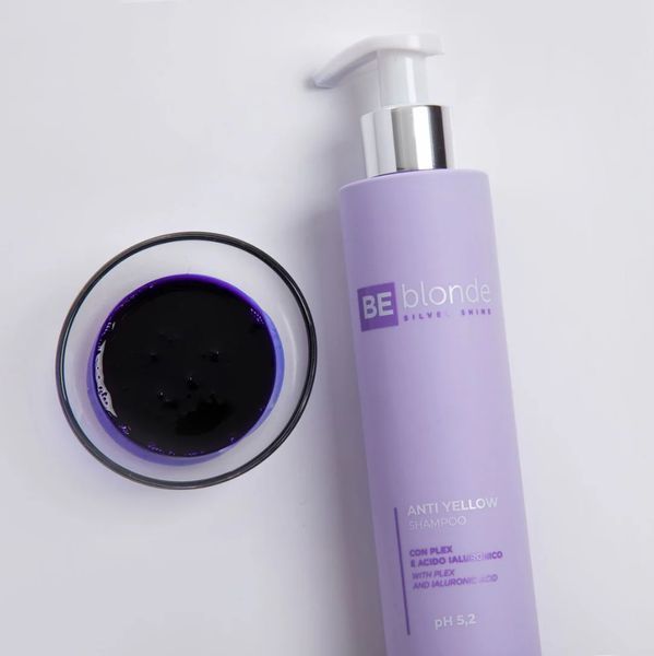 EMMEBI Шампунь антижовтий Be Blonde Silver Shine Anti Yellow Shampoo pH 5.2 250 ml 71612 фото