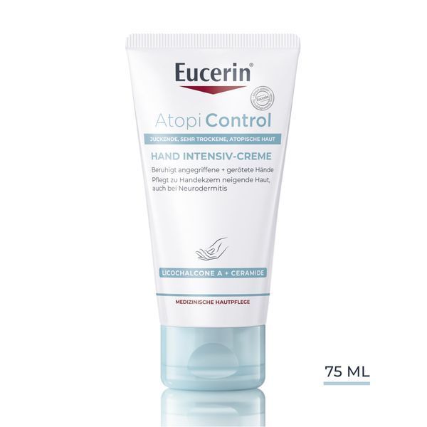 EUCERIN Інтенсивний крем рук для сухої та атопічної шкіри AtopiControl Hand Intensiv-Creme, 75 мл 110683 фото