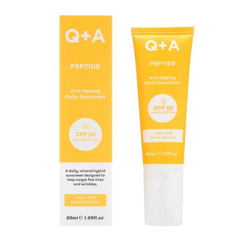 Q+A Антивіковий сонцезахисний крем для обличчя Q+A Peptide Anti-Ageing Daily Sunscreen 50 мл 64316 фото