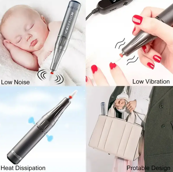 Yokefellow 201-P Фрезер-ручка USB 20W 35 тис. об.+ набір фрез GRAY 56643 фото