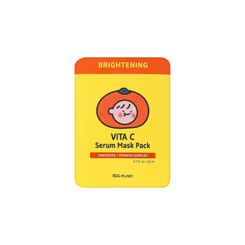 EGG PLANET Живильна маска для обличчя з вітаміном С, 22 мл / EGG PLANET VITA C Serum Mask Pack, 22ml 53008 фото