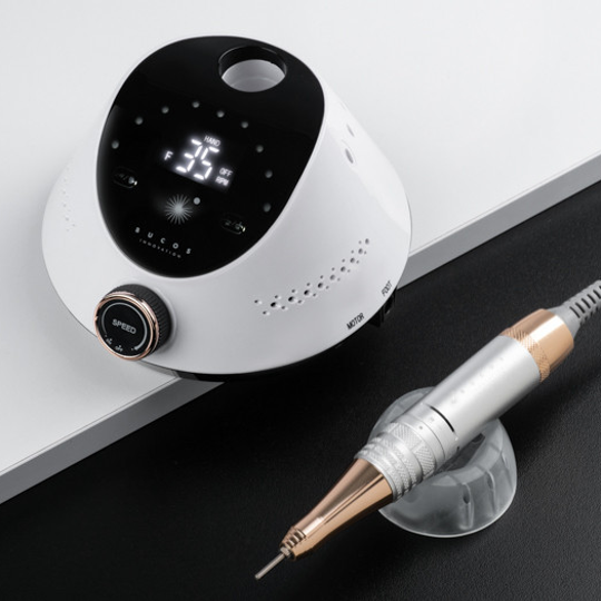 BUCOS Nail Drill X2 PRO WHITE PEARL (65W/35000 об.)Фрезер для манікюру + український посібник (+ 6 покращених фрез), серійний номер. ГАРАНТІЯ 3 МІСЯЦІ! 26825 фото