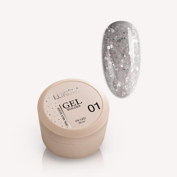 LUKUM Opal Gel Milk Silver 01, 30 ml 71472 фото