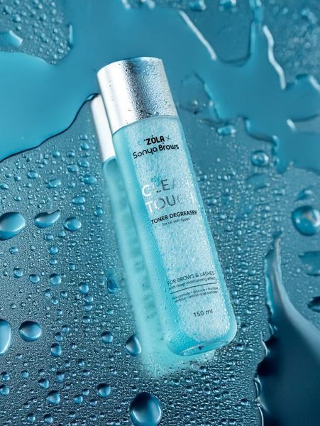 ZOLA x SONYA BROWS Тонер-знежирювач для брів та вій Clean Touch 150 мл. 69727 фото