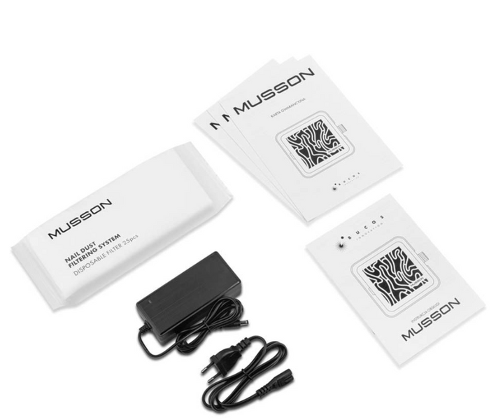 MUSSON X2 GRAPHITE Витяжка на 72 вт. для манікюру та педикюру 114551 фото