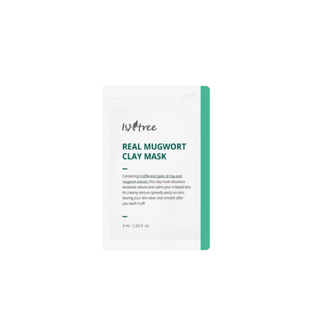 Isntree Тестер маски глиняної очищаючої з екстрактом полину Isntree Real Mugwort Clay Mask 3 ml 34227 фото