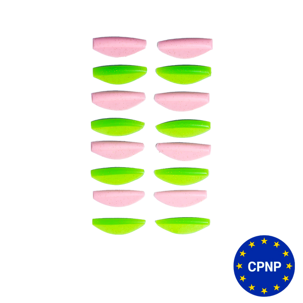 ZOLA Round curl pink & green Валики для ламінування (S, S1, M, M1, L, L1, XL, XL1) 20725 фото