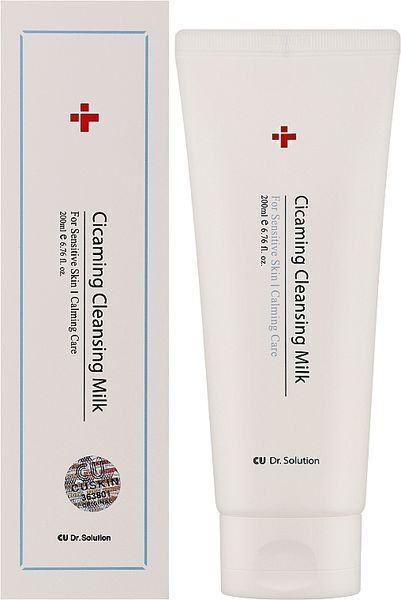 CU SKIN Dr.Solution Очищуюче молочко з центеллою Cicaming Cleansing Milk, 200 мл 40299 фото
