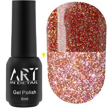 ART Гель-лак світловідбивний ART Flash Gel Polish №FG022, 6 мл 20328 фото