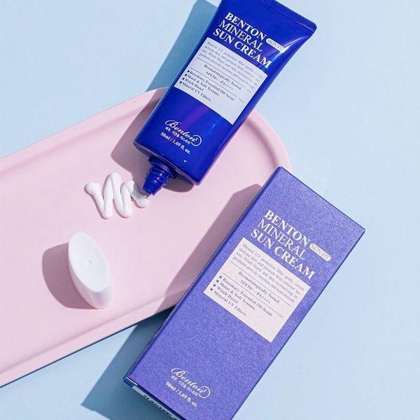 Сонцезахисний крем на мінеральній основі Benton (Skin Fit Mineral Sun Cream SPF50), 50 мл 8809566991560 фото