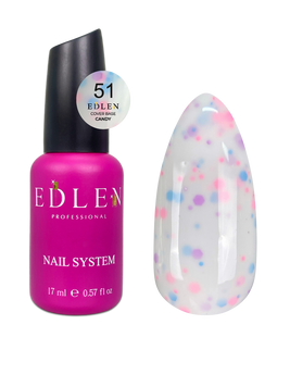 EDLEN Cover base Candy №51 17 ml 52310 фото