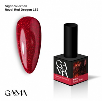 GA&MA Night collection 182 Royal Red dragon / Найт колекція 182 Роял Ред Дрегон 10 мл 48870 фото