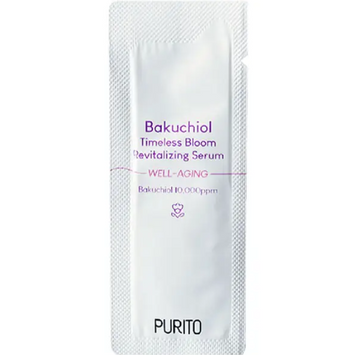 PURITO Антивікова сироватка з бакучіолом Bakuchiol Timeless Bloom Revitalizing Serum, 1 г ТЕСТЕР 7157 фото