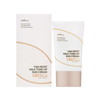 Isntree Крем сонцезахисний Isntree Yam Root Milk Tone Up Sun Cream SPF 50+ PA++++ 50 ml 34163 фото