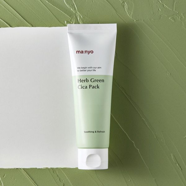 Manyo Маска глиняна заспокійлива із зеленим чаєм Manyo Herb Green Cica Pack 75 ml 2074 фото