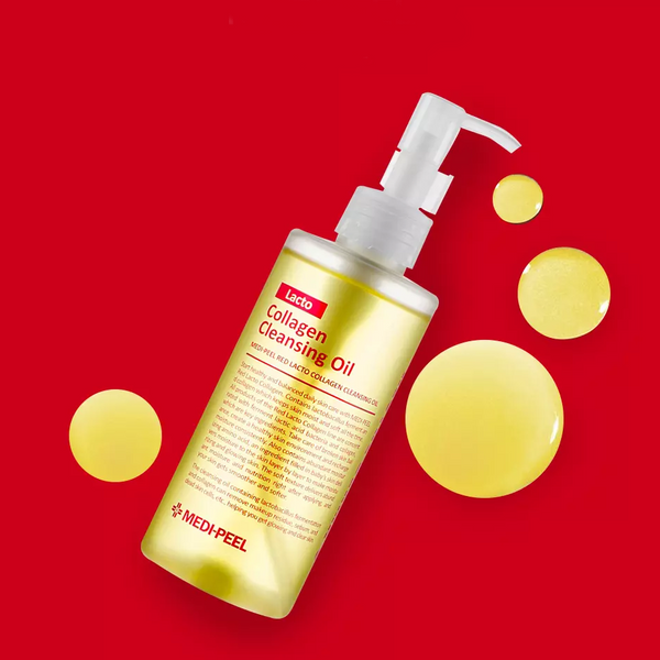 MEDIPEEL Гідрофільна олія з лактобактеріями і колагеном Red Lacto Collagen Cleansing Oil, 200 мл 9965 фото