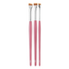 ZOLA Набір пензлів малиновий для фарбування брів Magic Brow Brushes професійний 20638 фото 1